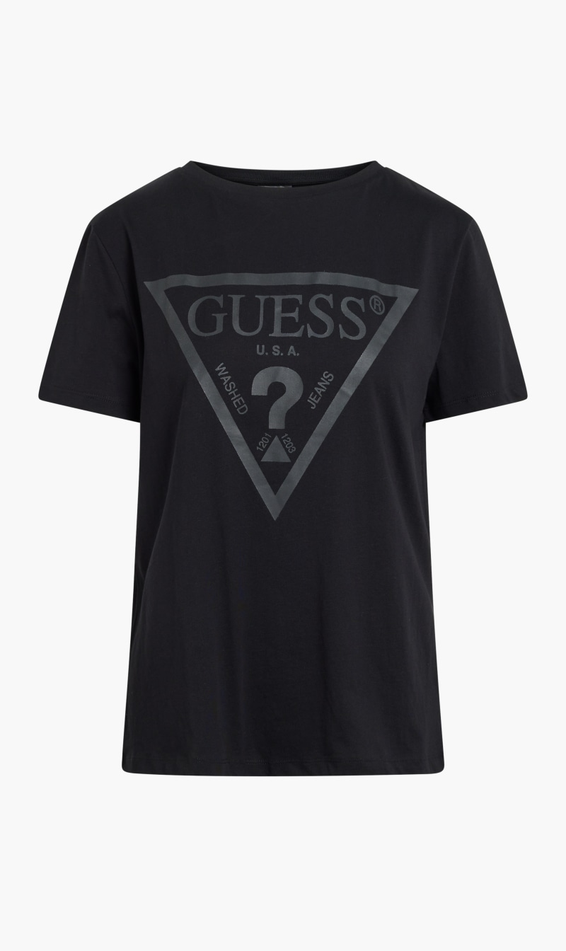 

Guess Black Adele Cotton T-shirt for Women | The Deal Outlet