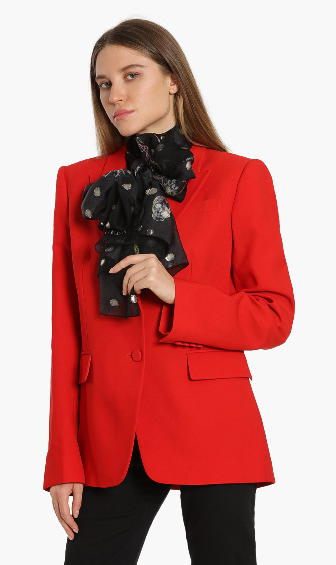 

Alexander Mcqueen Skull Print Scarf