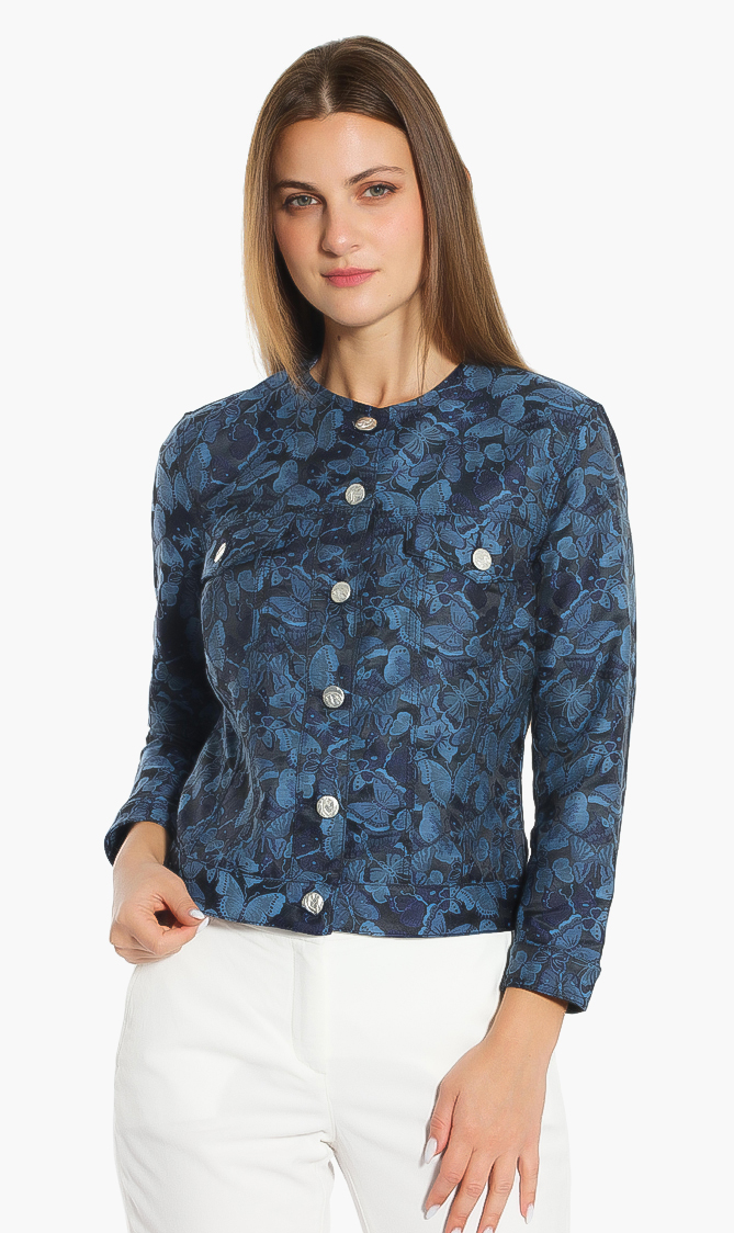 

JACOB COHEN Butterfly Print Jacket