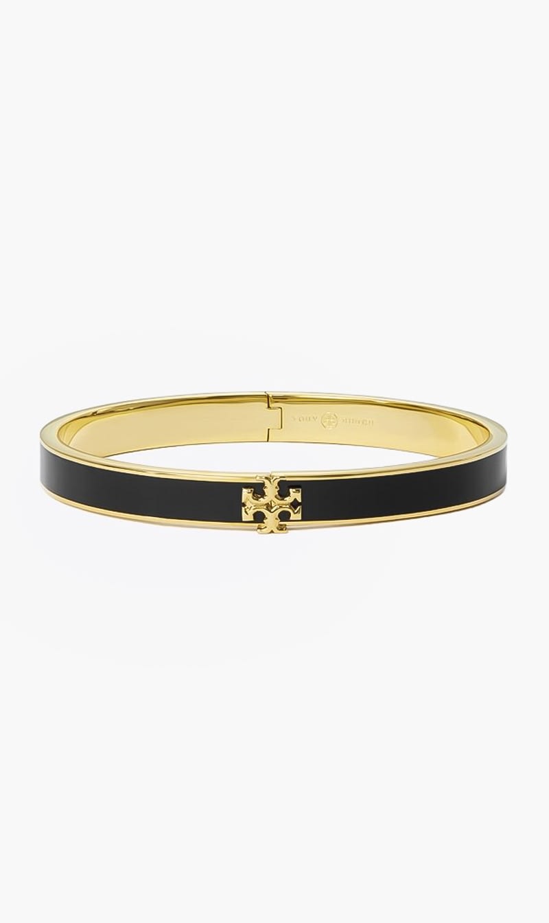 

Tory Burch Black Kira Enamel Bracelet for Women | The Deal Outlet
