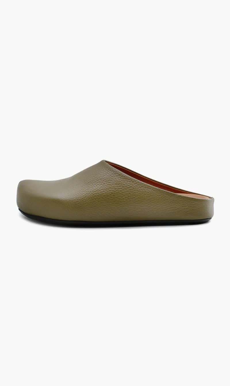 

Marni Green Leather Sabot for Men | The Deal Outlet