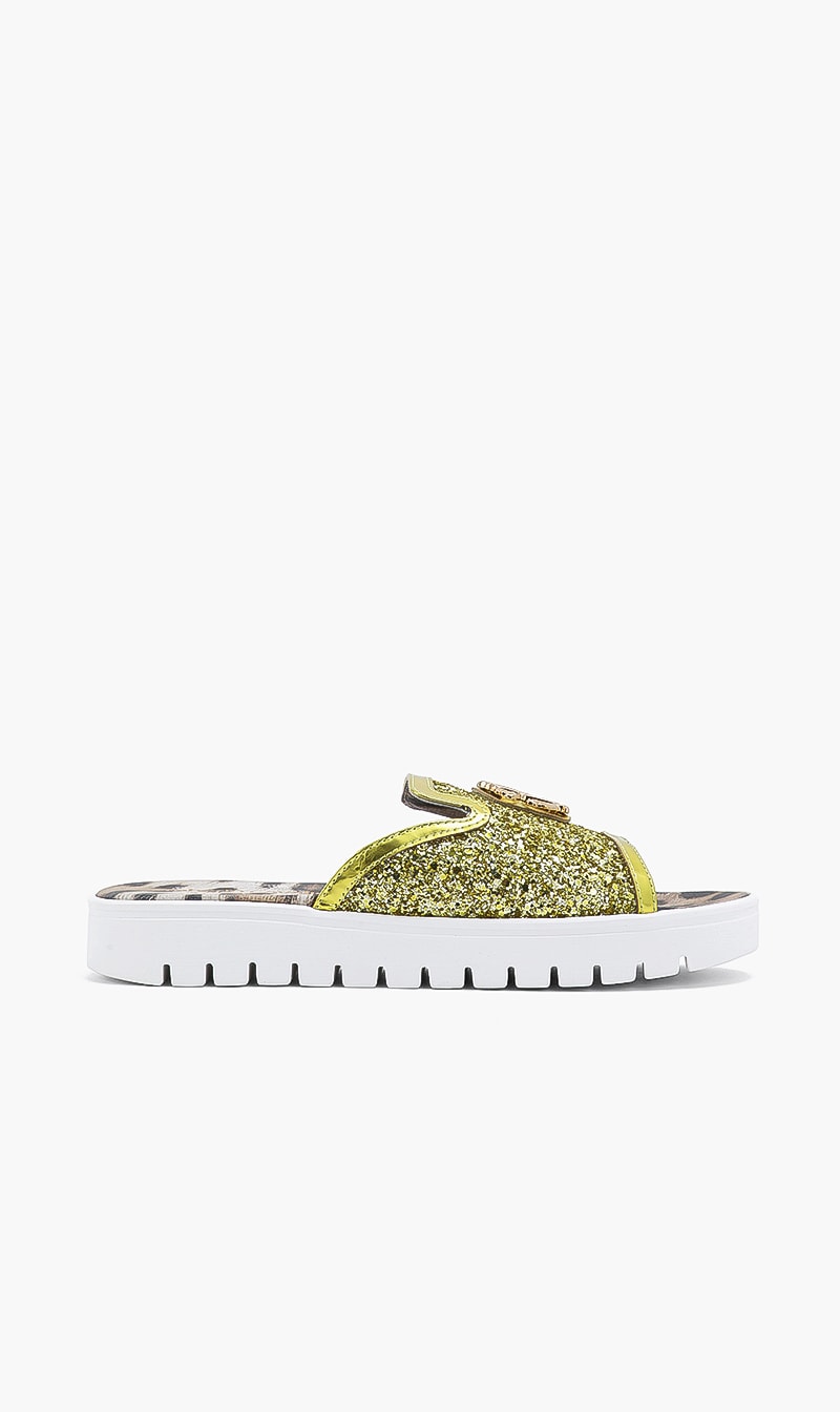 

Roberto Cavalli Leather Chunky Flats