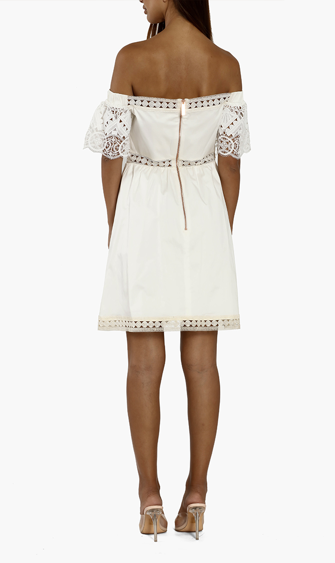 

Ted Baker Loulah A-line Geo Lace Dress