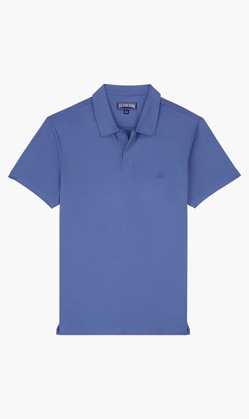 Blue Vilebrequin Blue Pirinol White Polo for Men