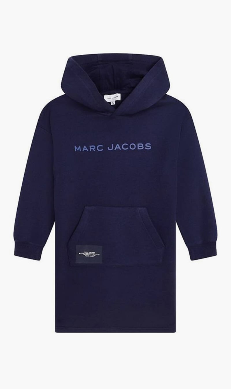 

Marc Jacobs Blue Cotton Rich Hoodie Dress for Girls | The Deal Outlet