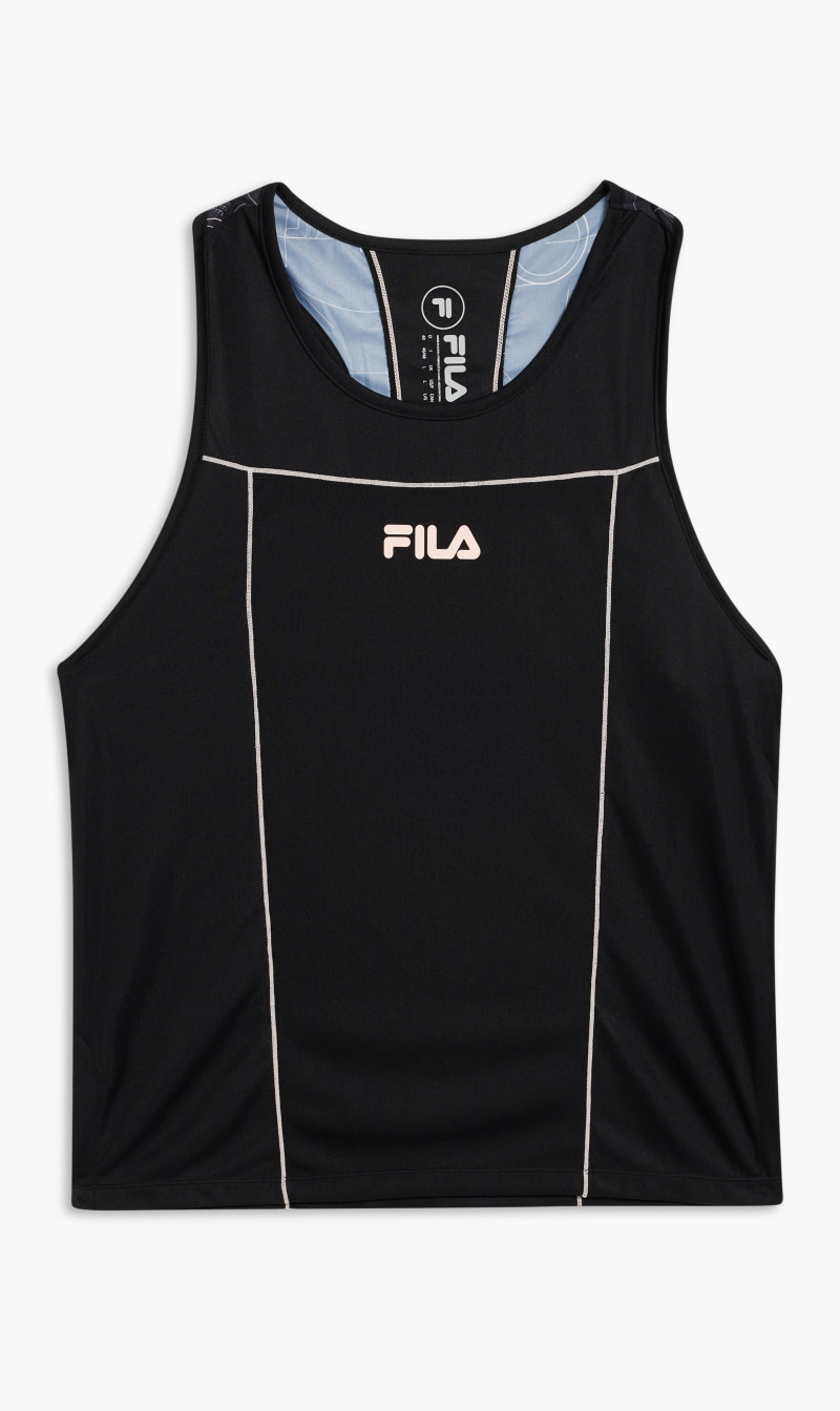 

Fila Black Aop Panelled Vest for Women | The Deal Outlet