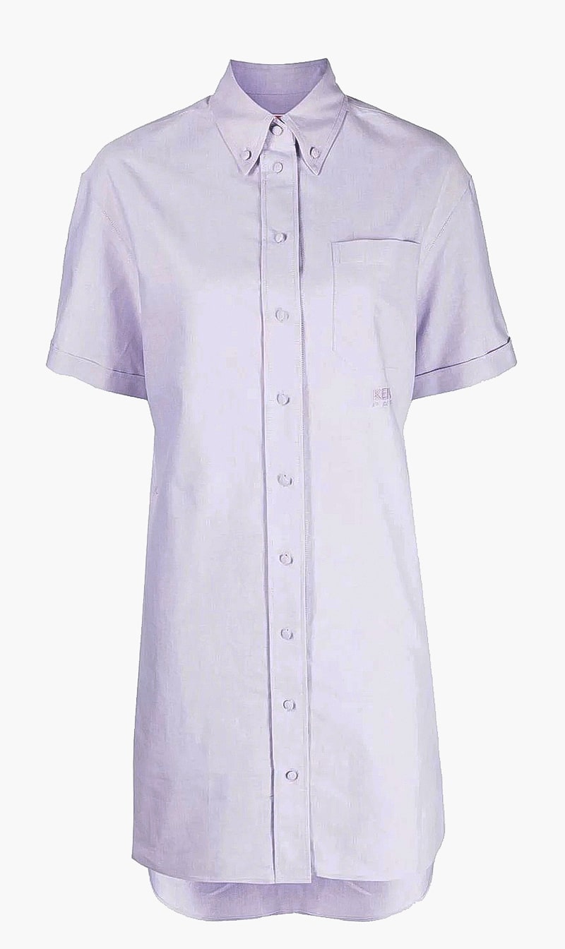 

Kenzo Purple Short Shirting Dress for Women | The Deal Outlet