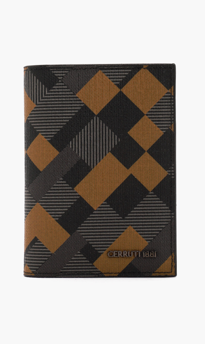 

CERRUTI Stars Tartan Print Card Holder