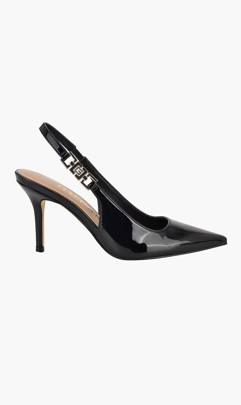 Guess Black Nassha Patent Slingback for Women