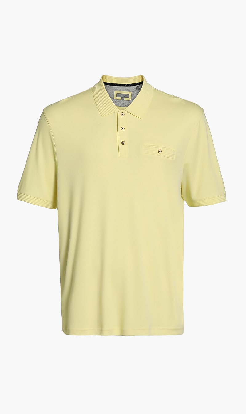 

Ted Baker Ribbed Collar Polo T-shirt