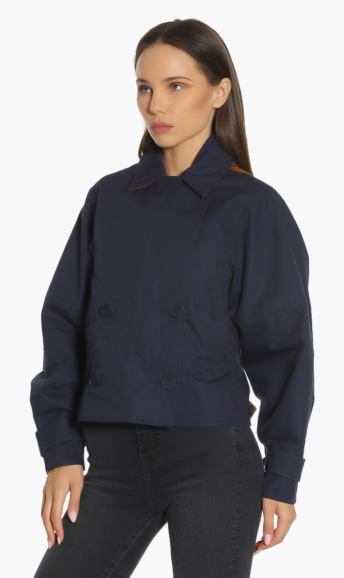 

Kenzo Double-breasted Crop Jacket