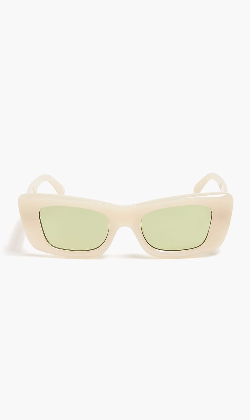 Le Specs White Work It Sunglasses