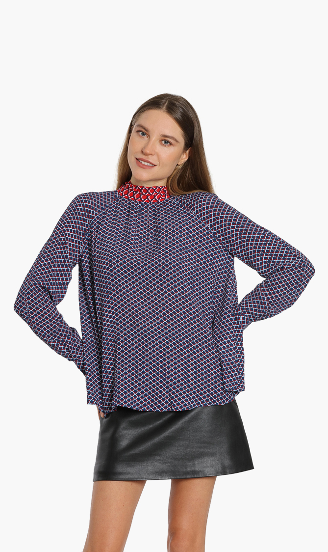 

Kenzo Tie-collar Long Sleeves Blouse