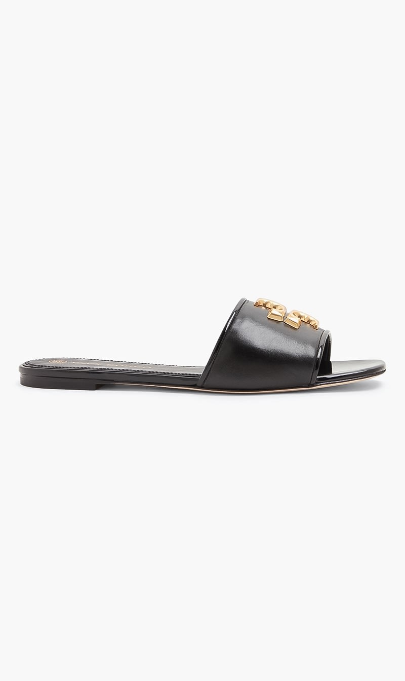 

Tory Burch Black Eleanor Slides for Women | The Deal Outlet