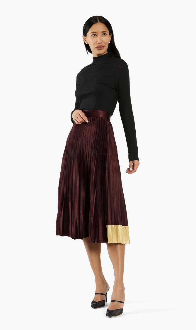 

Ted Baker Glaycie Pleated Midi Skirt