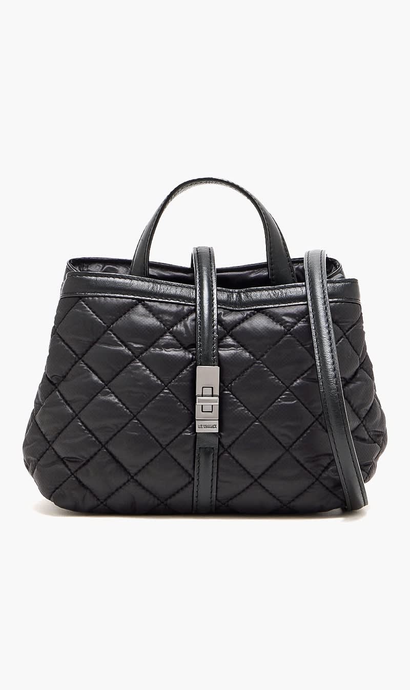 Black Mini Astor Top Handle Bag for Women