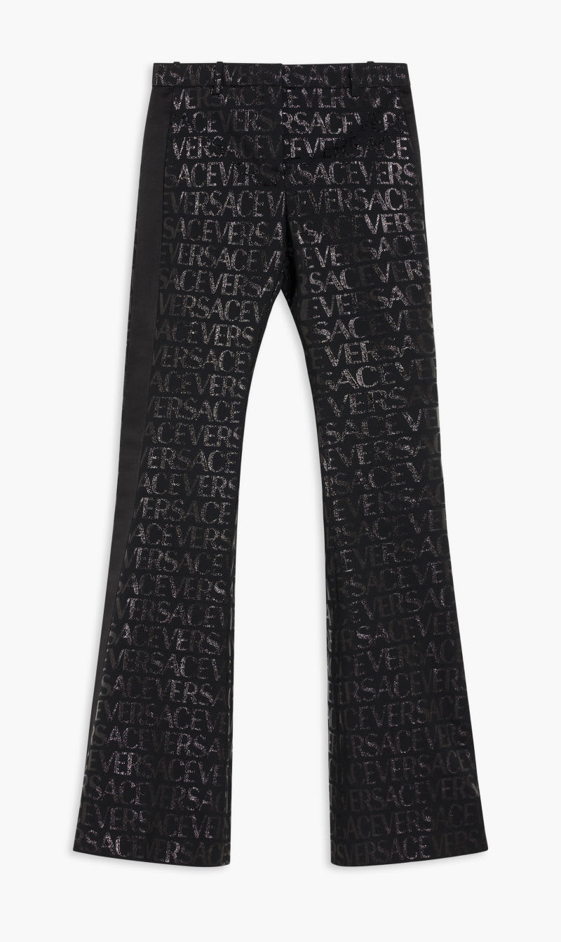 

Versace Black Evening Pant Wool Jacquard Fabric United Lurex Versace for Women | The Deal Outlet