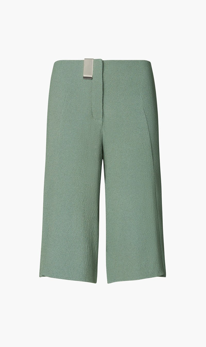 

Tory Burch Green Stretch Crepe Pant for Women | The Deal Outlet