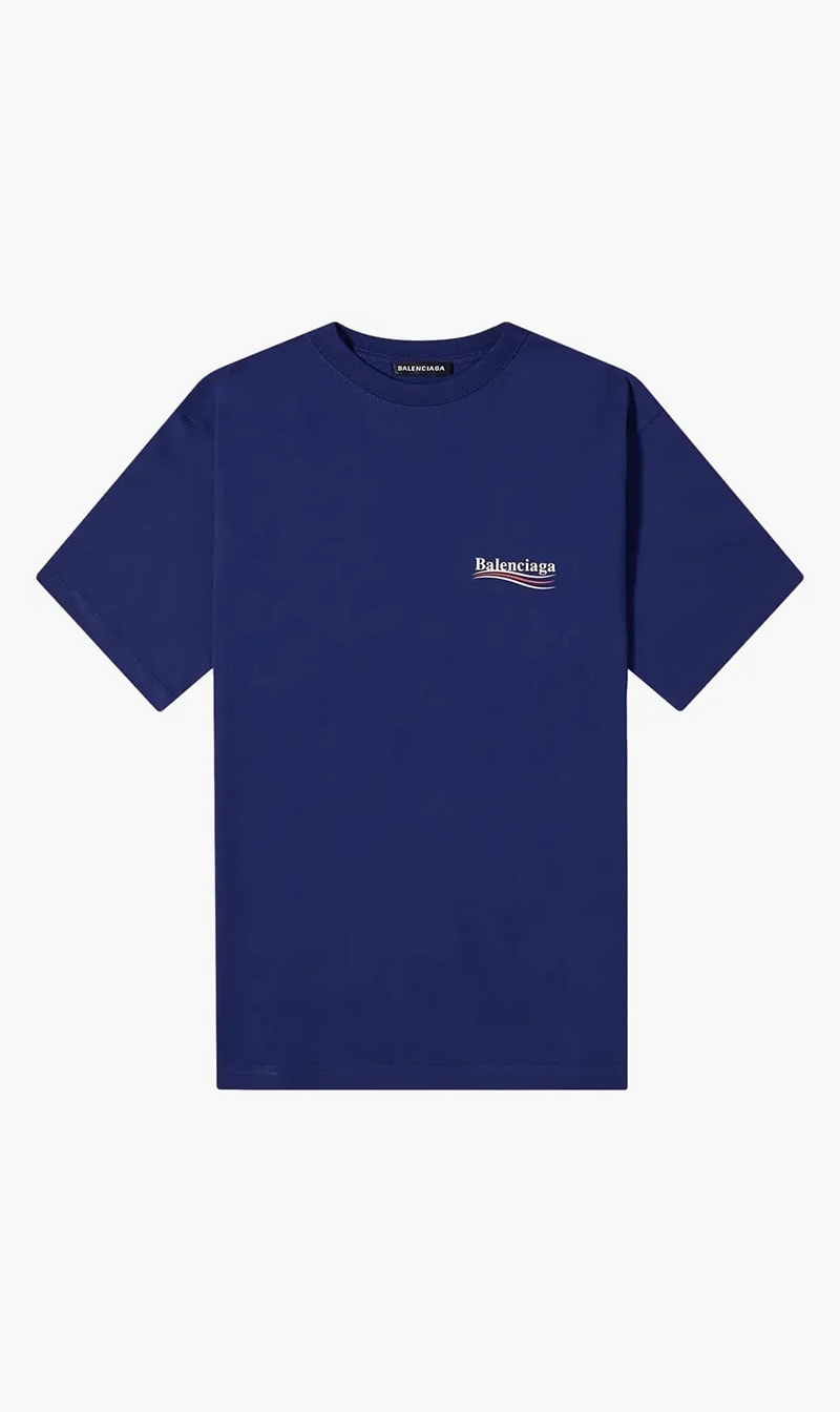 

Balenciaga Blue Large Fit T-shirt for Men | The Deal Outlet