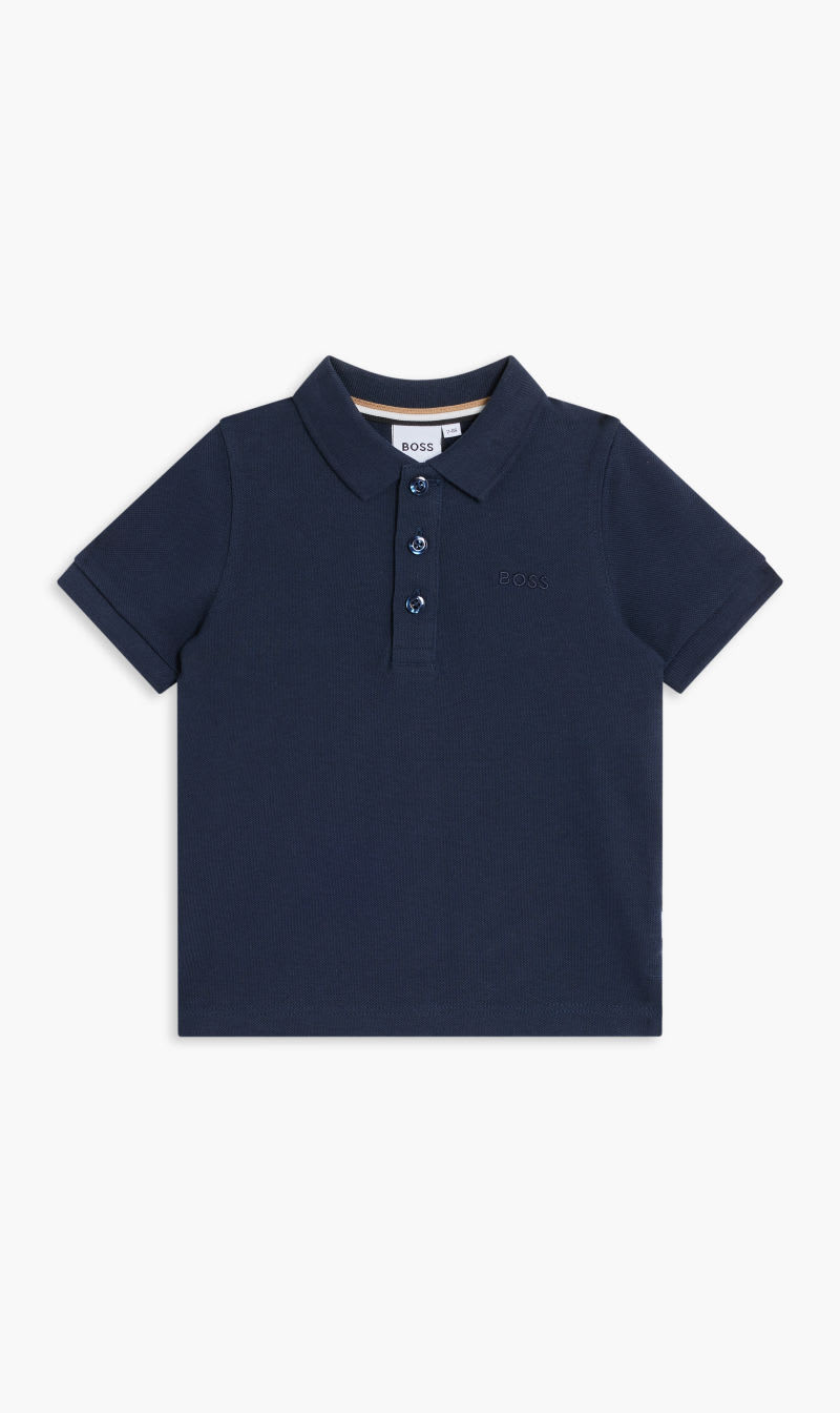 

Hugo Boss Blue Short Sleeve Polo for Boys | The Deal Outlet