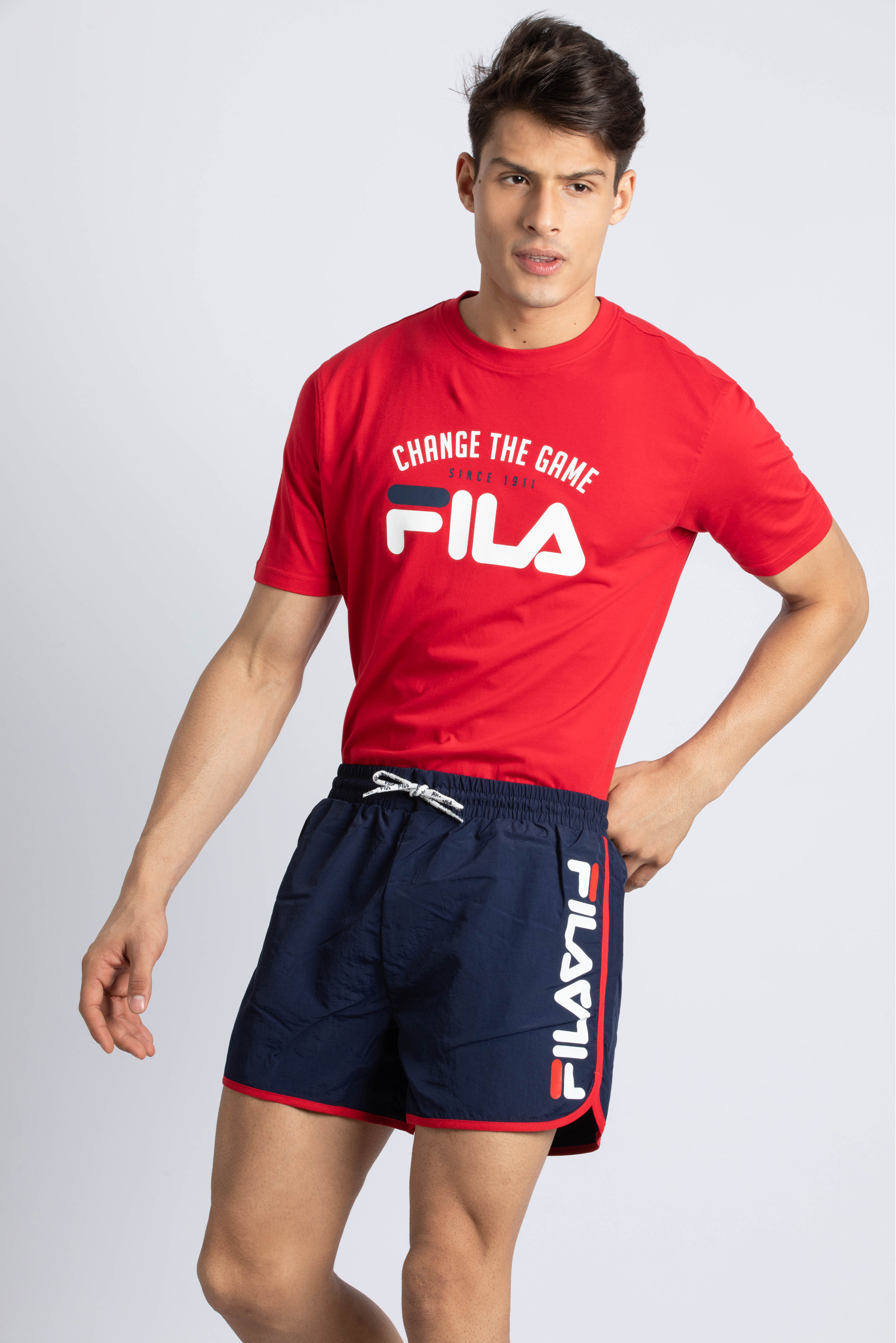

Fila Oscar Contrast Piping Swim Shorts