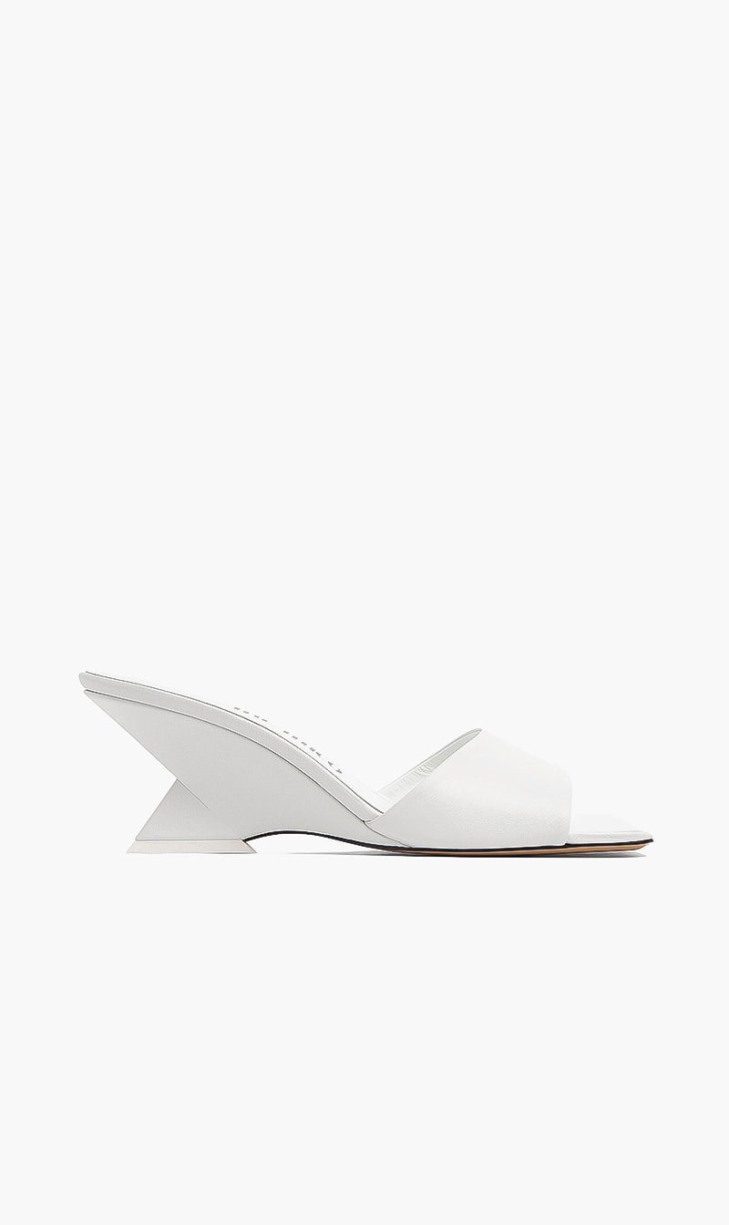 

Attico White Cheope Mule 60mm for Women | The Deal Outlet