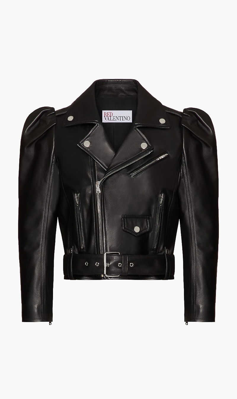 

Red Valentino Leather Biker Jacket