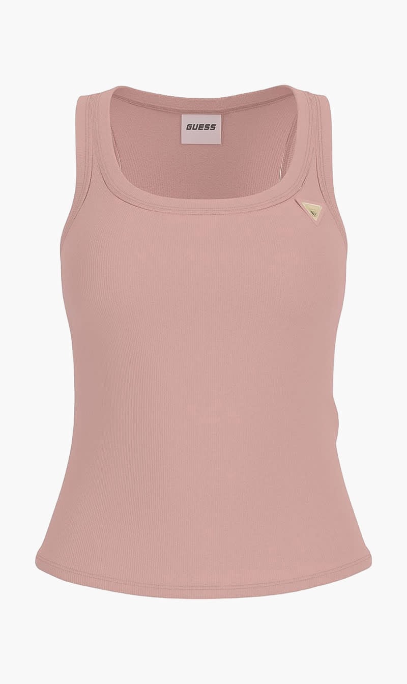 Guess Pink Rib Knit Top for Women