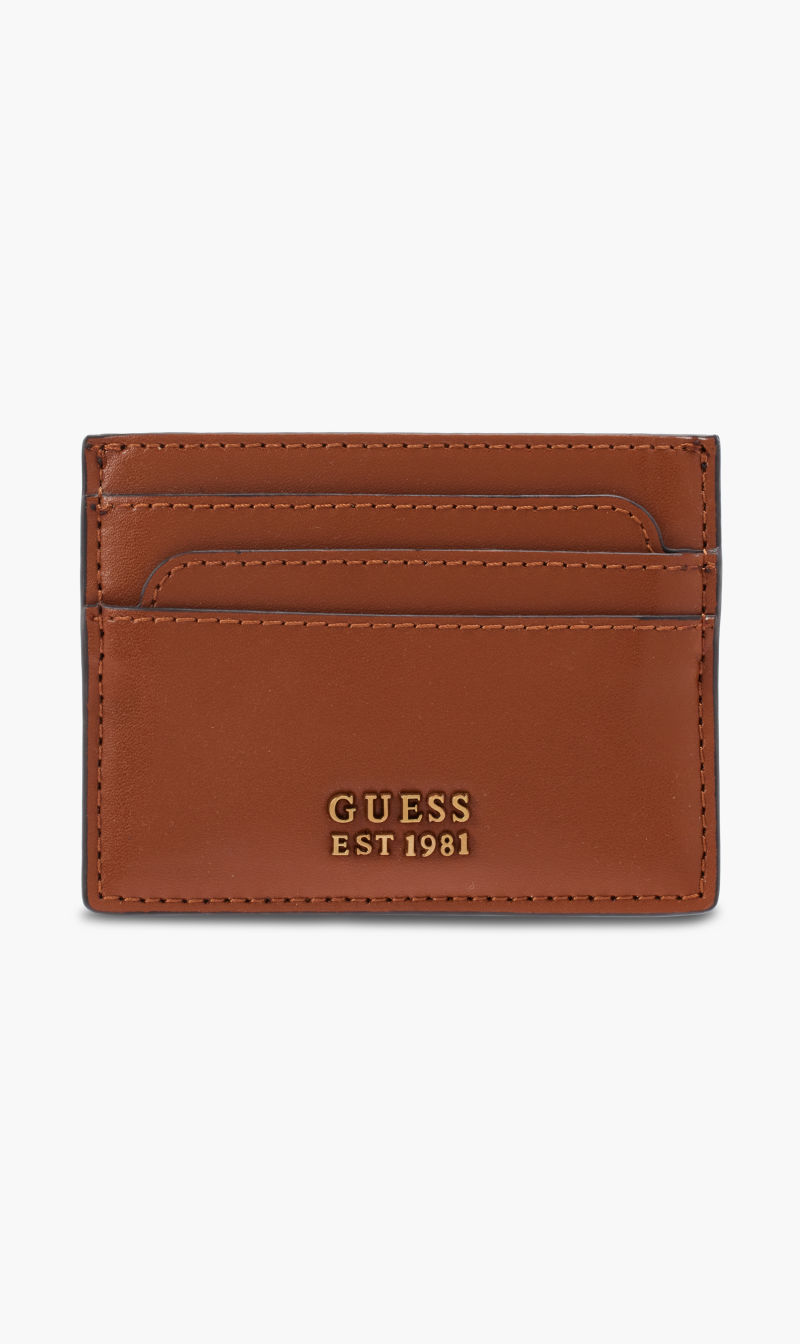 

Guess Brown Laurel Slg Card Holder for Women | The Deal Outlet