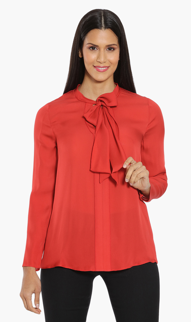 

Longchamp Neck-tie Long Sleeves Blouse