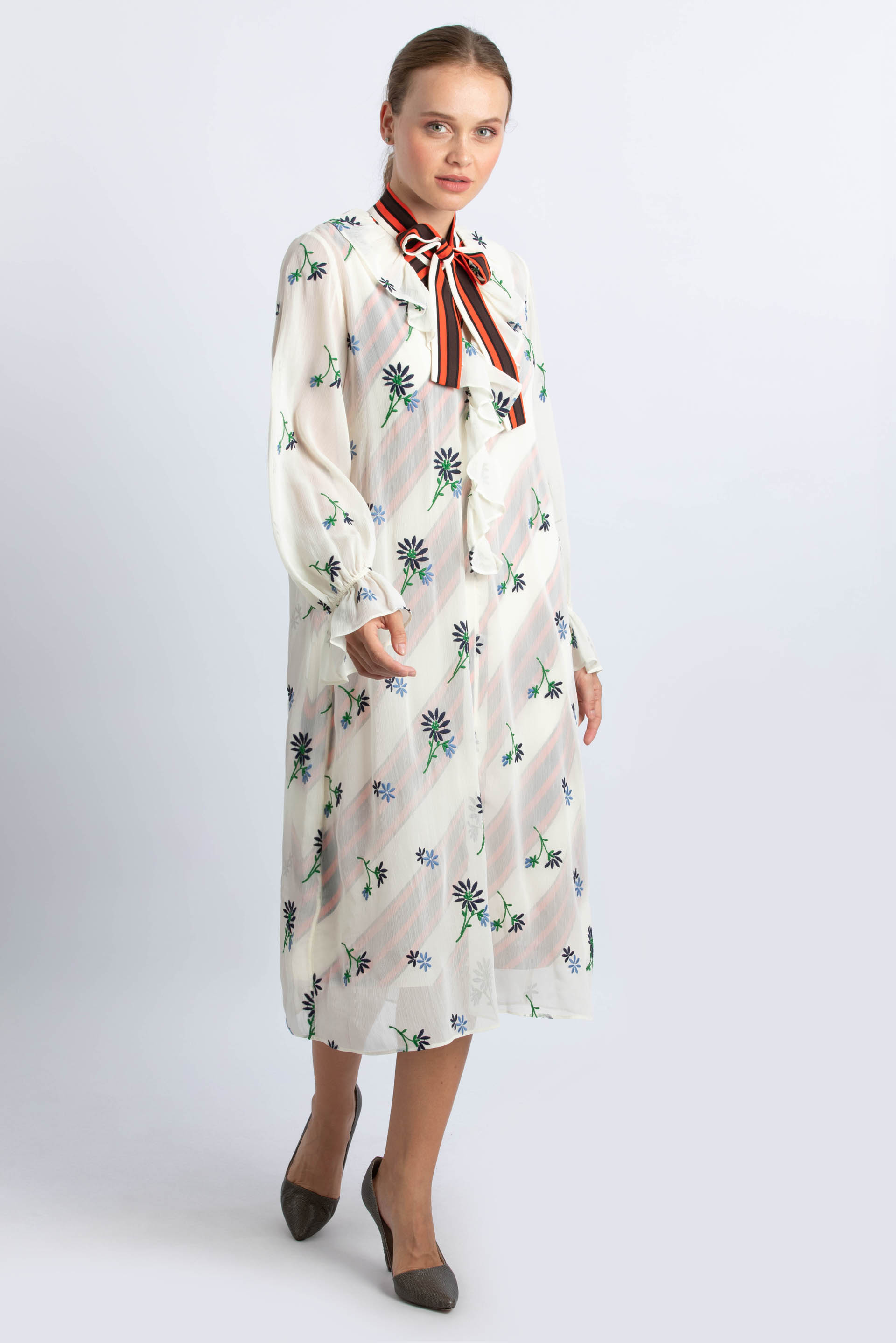 

Tory Burch Contrast Slip Dress