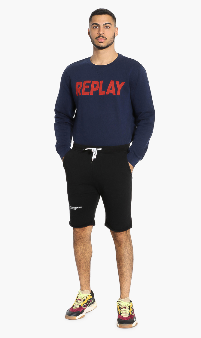 

Replay Solid Cotton Shorts