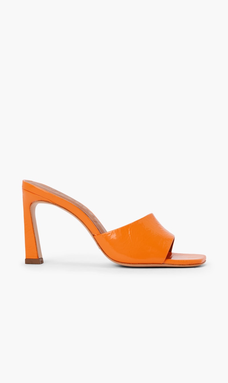 

Vicenza Pink Glossy Mules for Women | The Deal Outlet