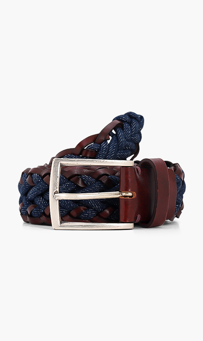 

Jacob Cohen Woven Leather Belt