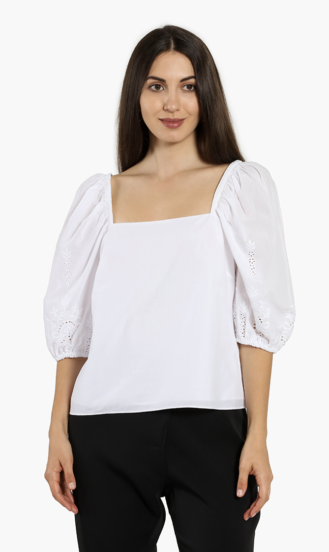 

Ted Baker Ellizan Embroidery Sleeves Blouse