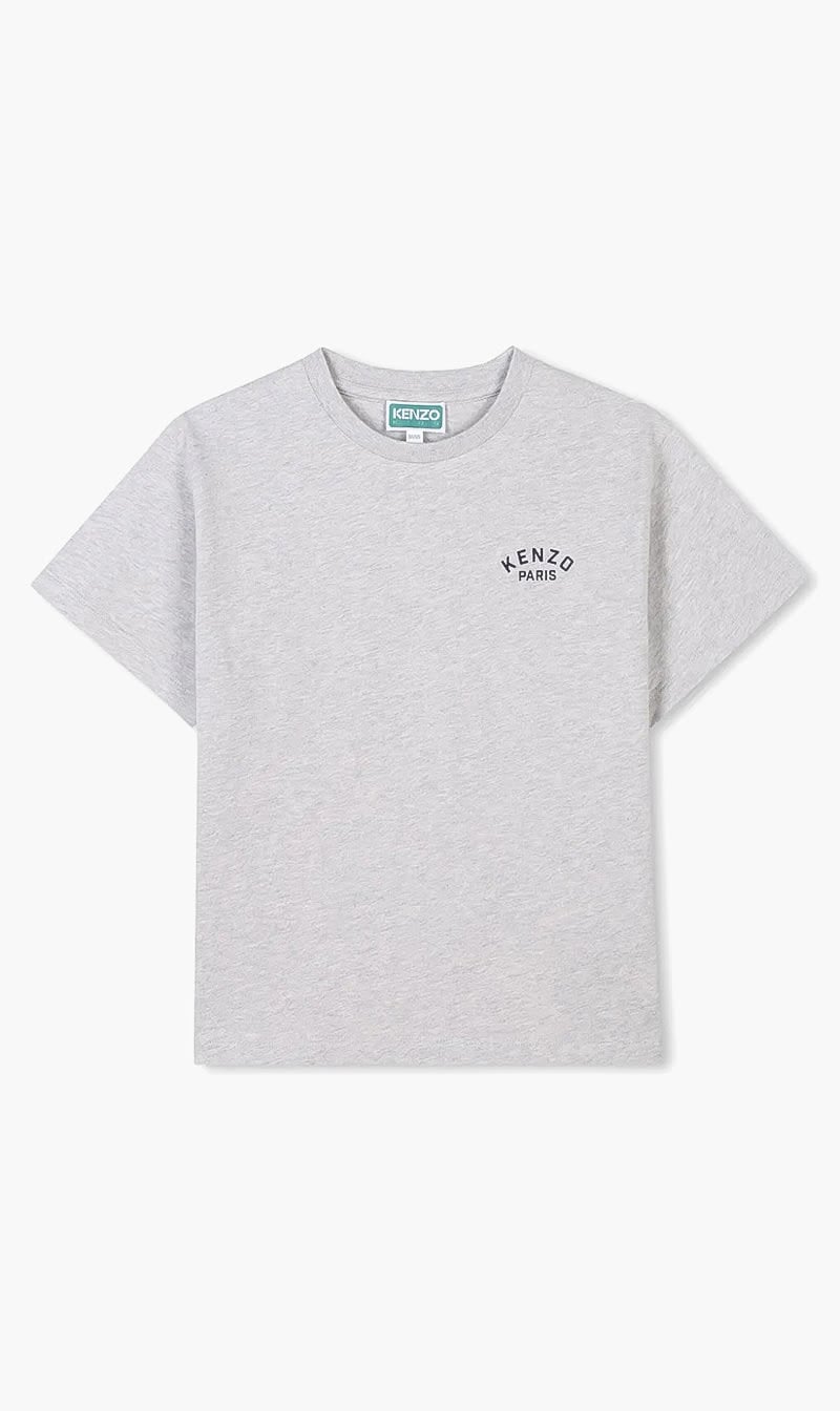 Kenzo Grey Logo Print T-shirt for Boys