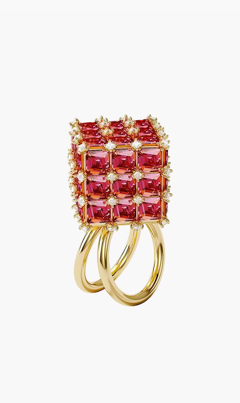 

Swarovski Pink Curiosa Cocktail Ring for Women | The Deal Outlet