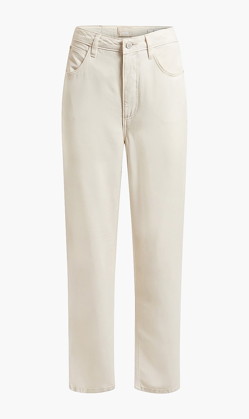 

Relaxed Fit Denim Pant, Beige