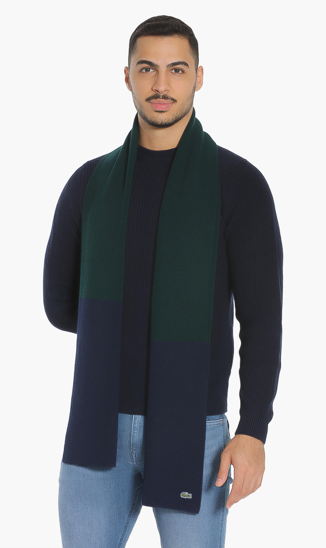 

Lacoste Colorblock Wool Scarf