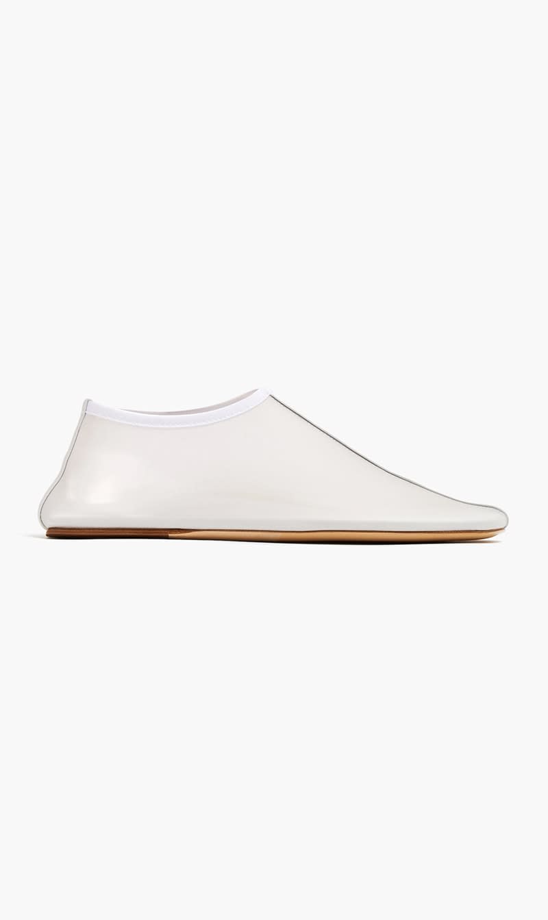 

Christopher Esber White Mesh Flat Ballerinas for Women | The Deal Outlet