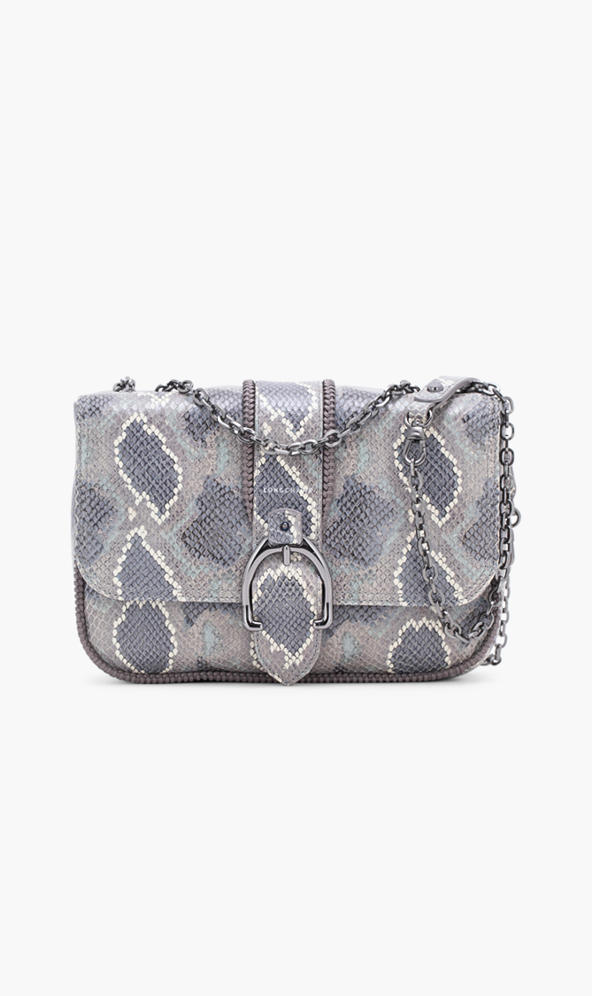 

Longchamp Snake-print Leather Crossbody Bag