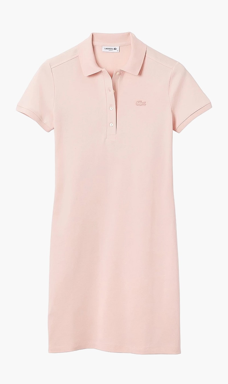 

Slim Fit Stretch Cotton Pique Polo Dress, Orange