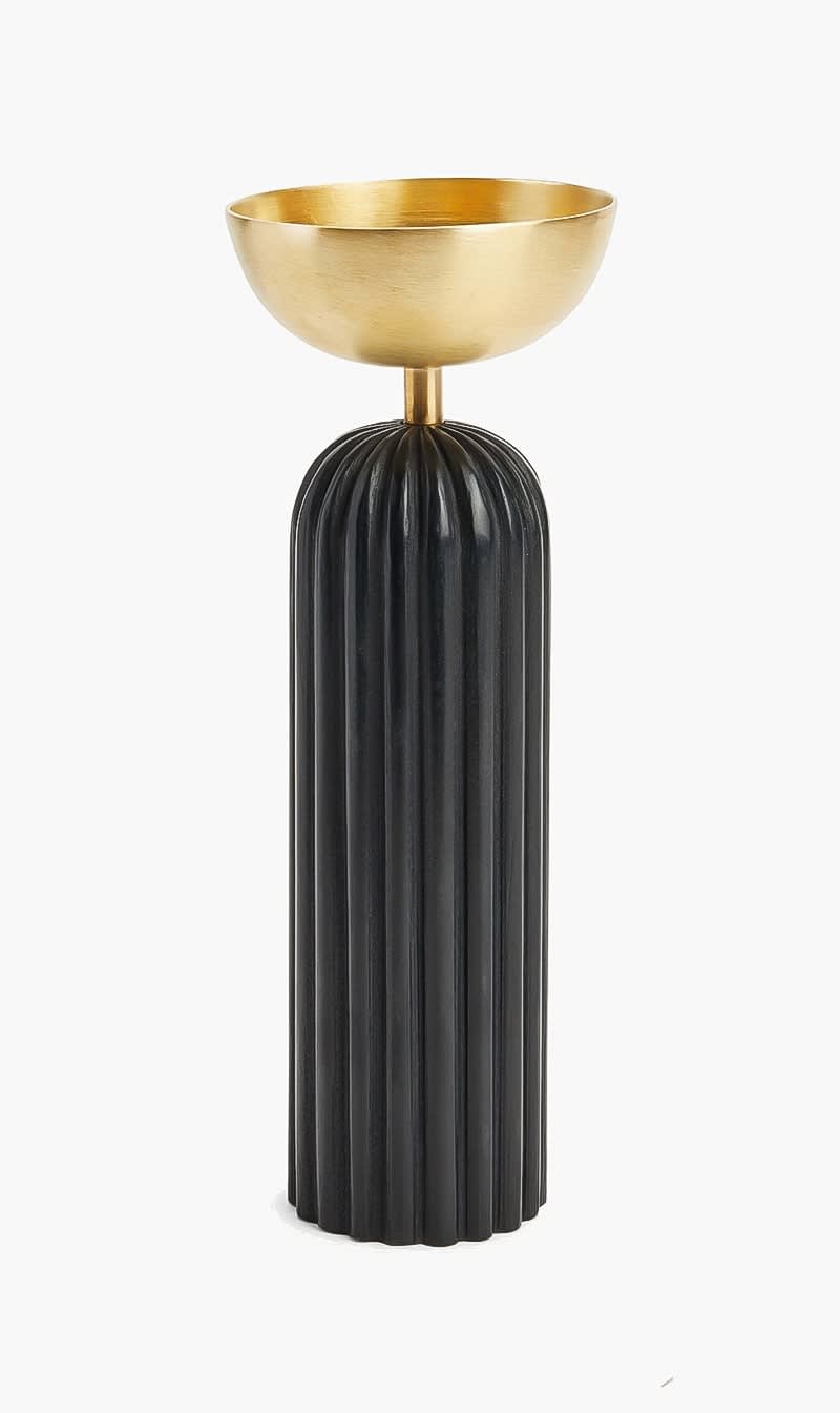 

4957 Others Aadya Diya Tea Light Holder Small Black | The Deal Outlet