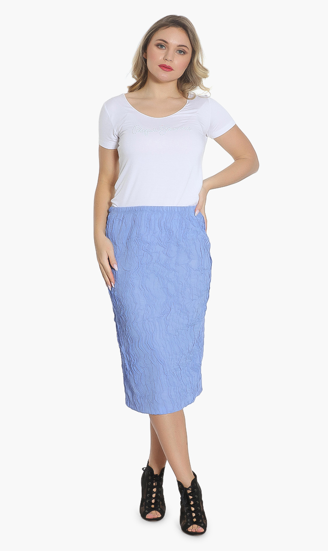 

Midi Textured Skirt, Purple