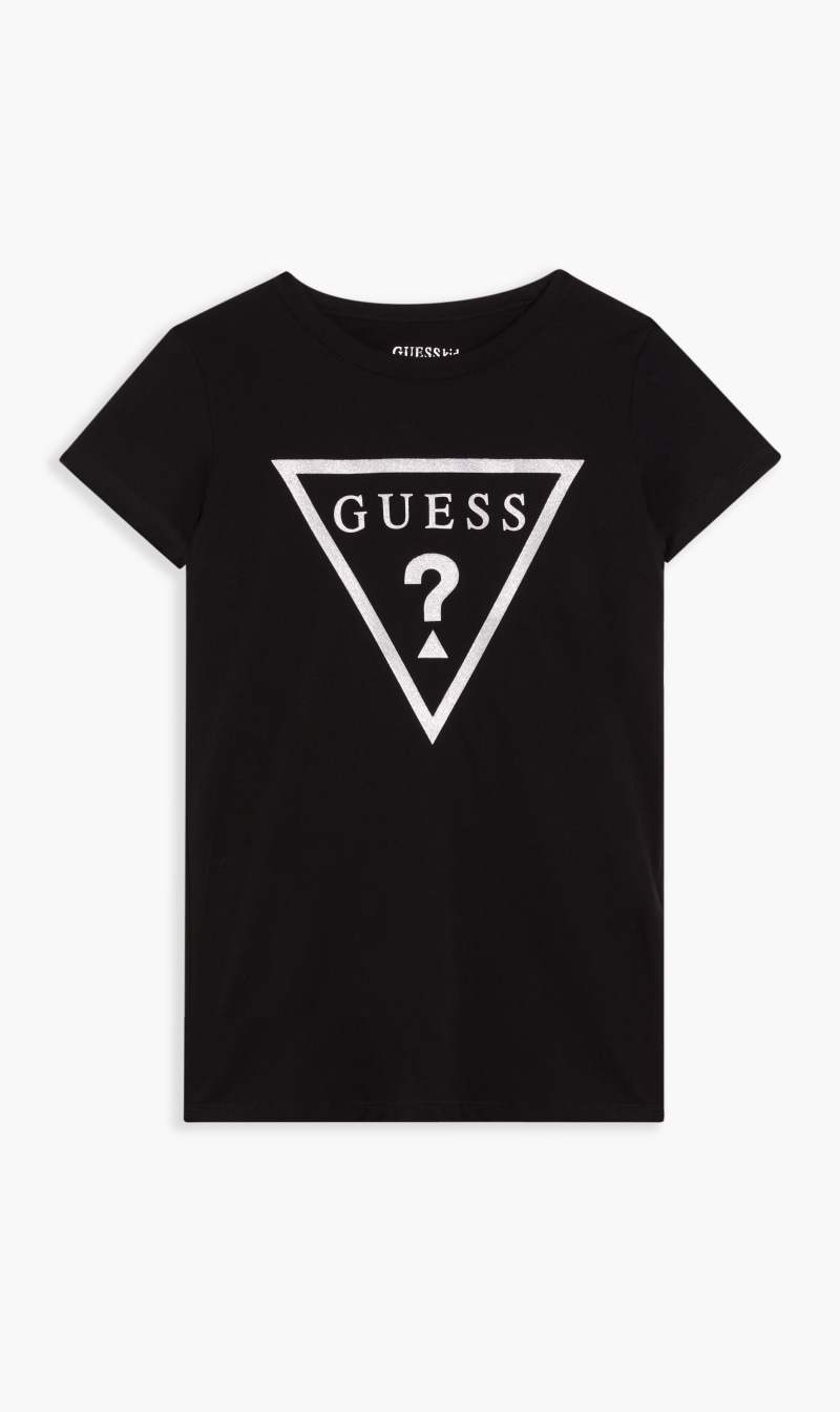 

Guess White Ss Logo Tee for Girls | The Deal Outlet