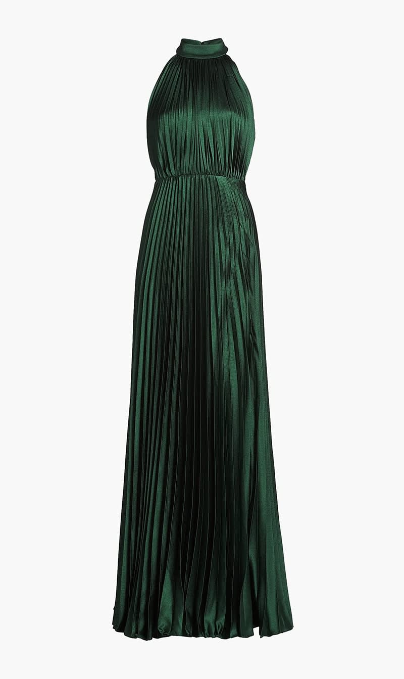 

Monique Lhuillier Green Jacqueline Maxi Dress for Women | The Deal Outlet