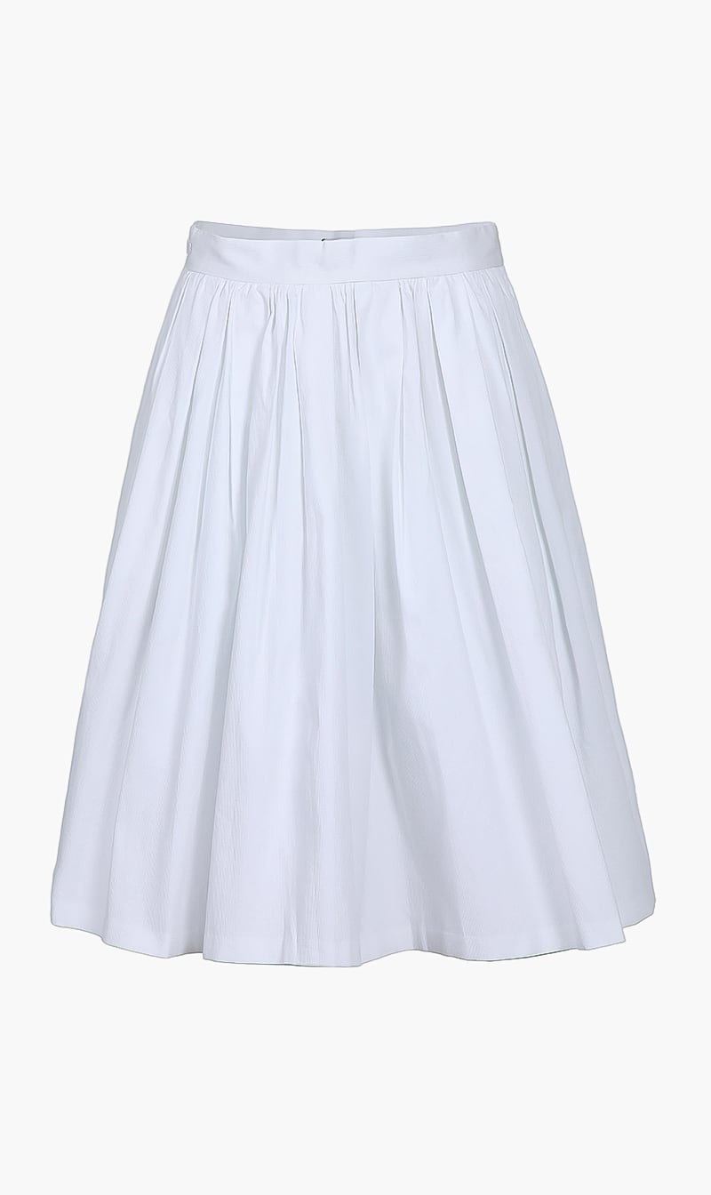 

Gathered Blanc Skirt