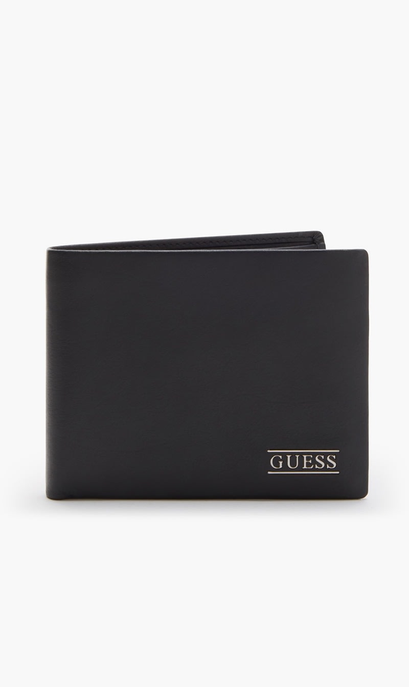 

Guess Black New Boston Black Billfold Wallet for Men | The Deal Outlet