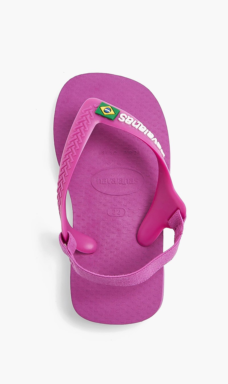 

Havaianas Pink Baby Brasil Logo for Girls | The Deal Outlet