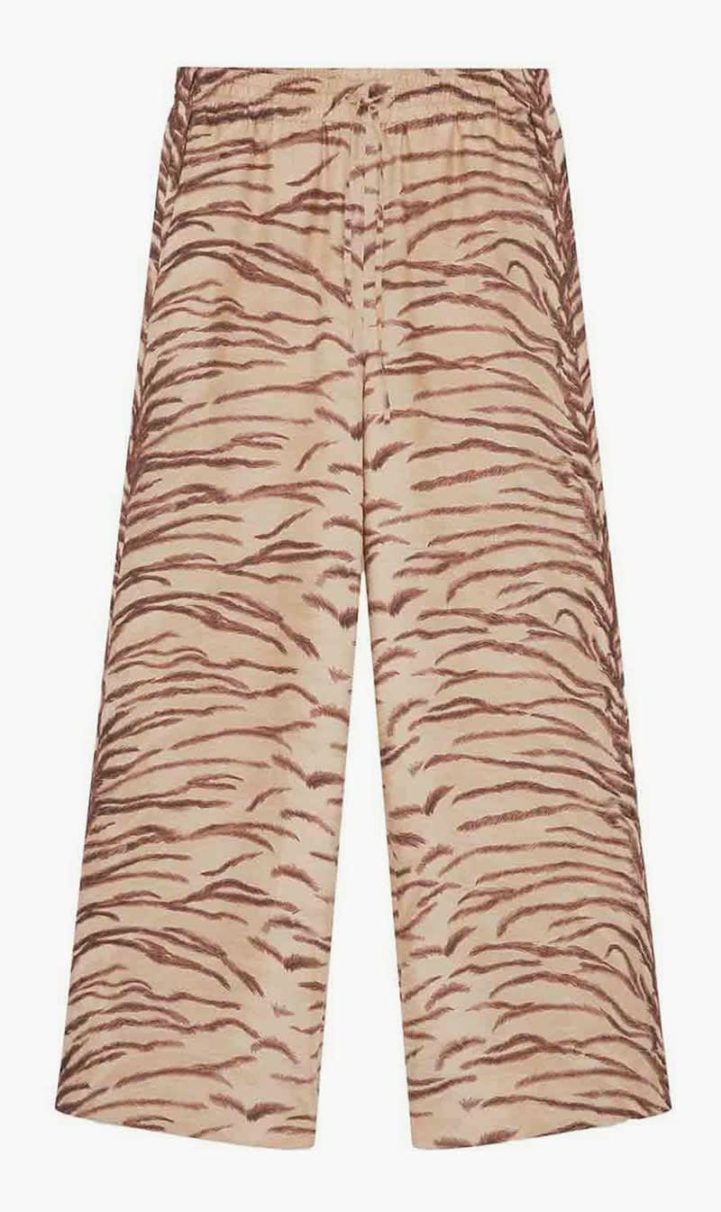 

Stella Mc Cartney Beige Printed Silk Trousers for Women | The Deal Outlet